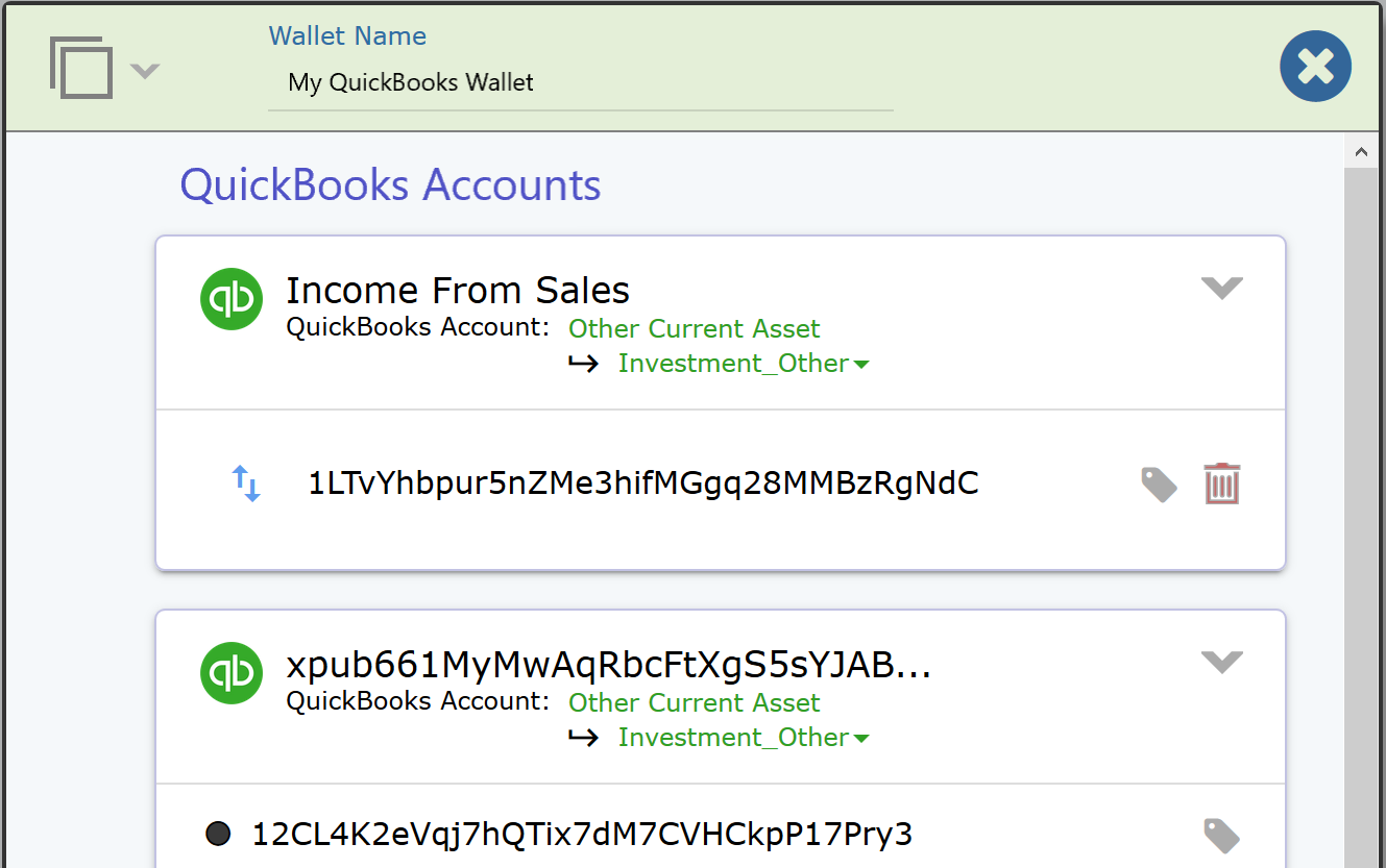 Bitcoin in quickbooks online